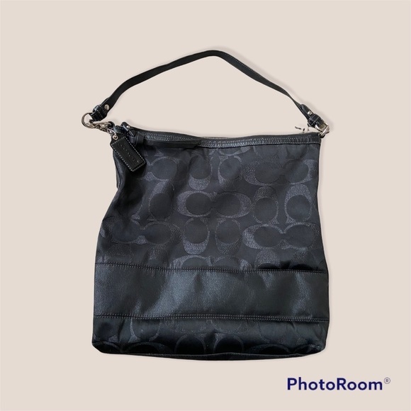 Coach Handbags - Coach Black Jacquard Crossbody Bag